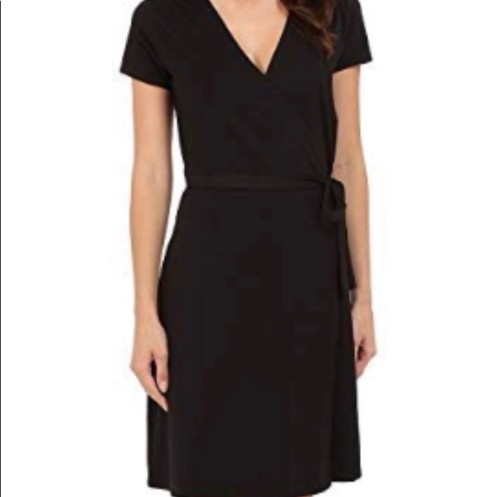 Organic cotton wrap dress